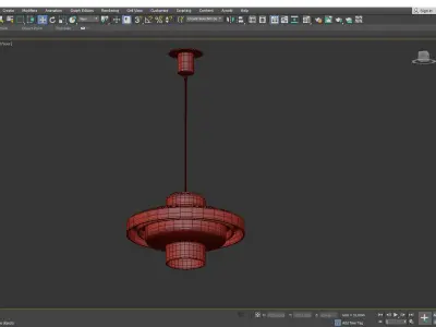 Stilnovo Ceiling Pendant Model 1219 Low-poly 3D model