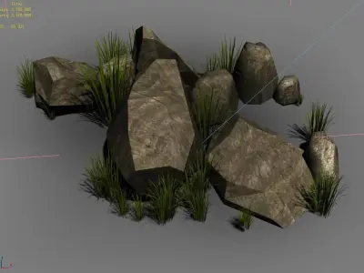 Brushwood - Gravel 03 3D model