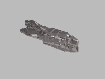 FLEET CORE - SG8B VODORS MONITOR with DECK WEAPONS 3D print model