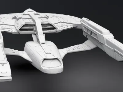 USS Titan A scale model 3D print model