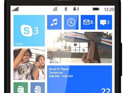 Nokia Lumia 1320 black 3D model