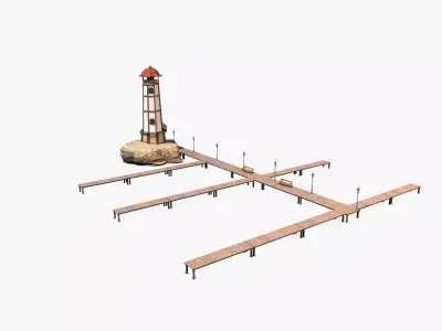 Lighthouse  01 Low-poly 3D model