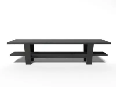 Long Table Free low-poly 3D model