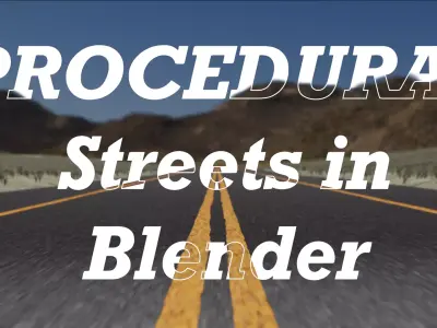 Full Procedural Street Material for Blender Texture