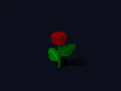 Plants Pack - 3D Voxel Low Poly Models Low-poly 3D model
