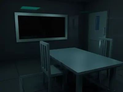 interrogation Room Low-poly 3D model buy