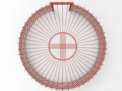 Kazakh yurt 3D model