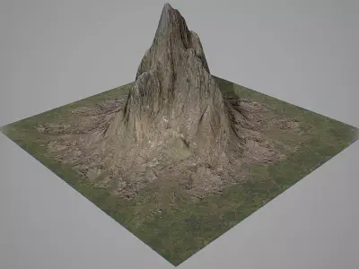 Mountains V1 Low-poly 3D model