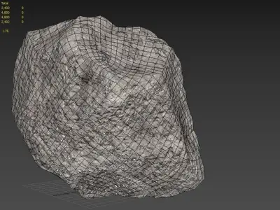 Rock M10A Low-poly 3D model