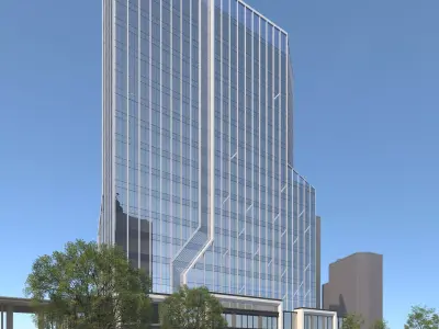 Modern high-rise buildings 3D model