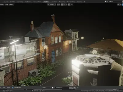 small town 3D model purchase