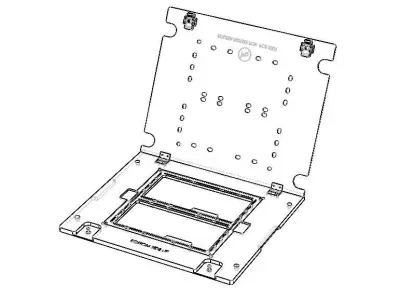 Standard Aluminium PCB Router Fixture 3D model