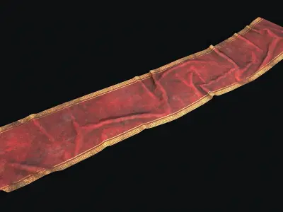  Old Carpet Collection Low-poly 3D model