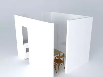 Kitchen interior Free 3D model