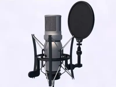 Studio Microphone 3D model