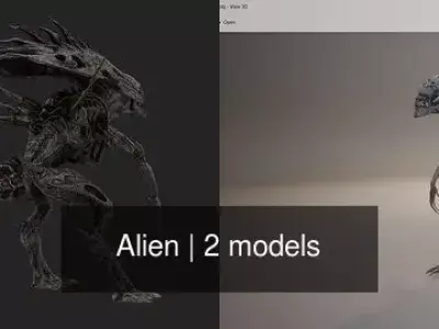 Alien tutorials 3D Model Pack