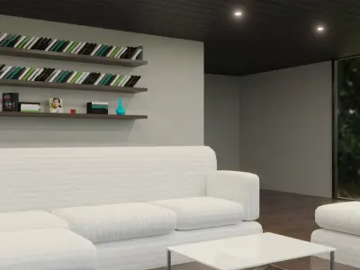 Simple Interior - Low Poly - Game Ready - PBR