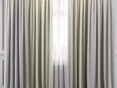 Curtain Set 317 3D model