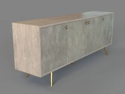 Jennifer Buffet White 3D model