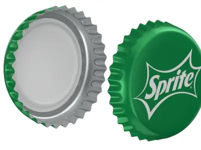 Sprite Bottle Cap 3D model