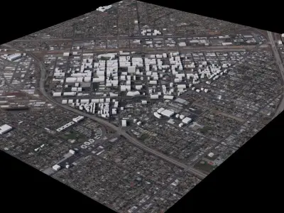 Fresno - USA 3D model