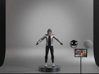 Quicksilver - Peter Maximoff Low-poly 3D model