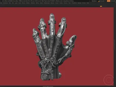 Robot hand a01 3d print model 3D print model