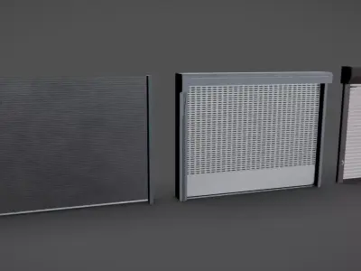 Rolling Gates Low-poly 3D model