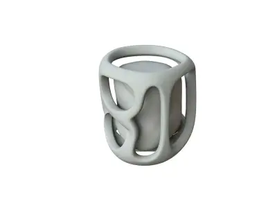 SciFi Shape Object Low Poly Low-poly 3D model 5