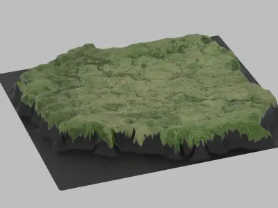 Poland Map Country Low-poly 3D model