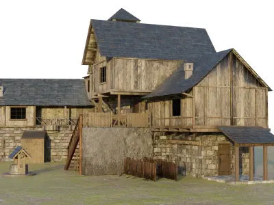Medieval Warehouse 3D model
