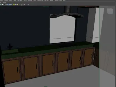 MODULAR KITCHEN II Low-poly 3D model