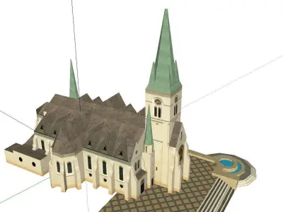 Architecture-Religion-God-Culture-Temple-071 church 3D model
