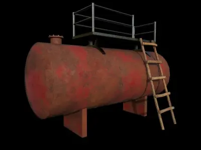 Reserve Tank Low-poly 3D model