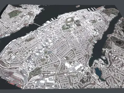 Cityscape Halifax Canada 3D model