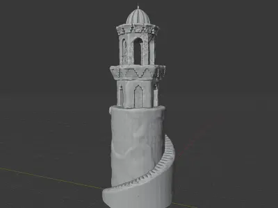 Islamic Mosque Minaret 3D model
