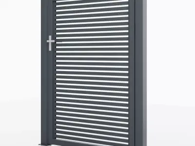 Aluminum Walkway Gate - Model 2 - 4cm- 3D model