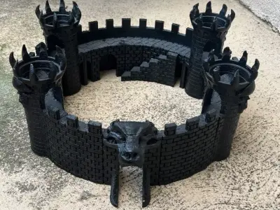 Skull lego castle 3D print model