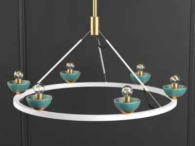 Roseland Ceiling Fixture 01 3D model