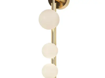 dolll wall light with three balls 3D model