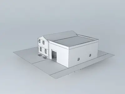 House and shop Free 3D model