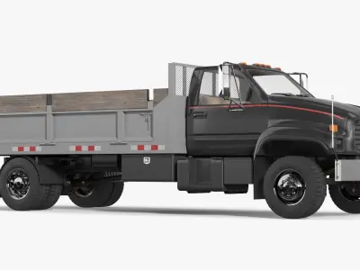  Chevrolet Kodiak C6500 Utility Stake Truck Black-Gray 