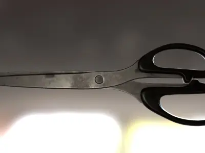 Scissors Rigged And Animated Old Version Low-poly 3D model