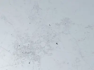 Ho Chi Minh Road Network and Streets 3D model