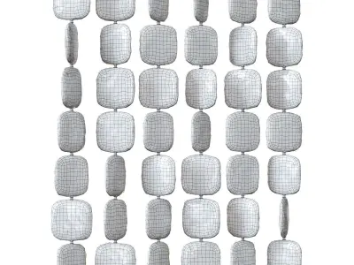 glass block partition 3D model