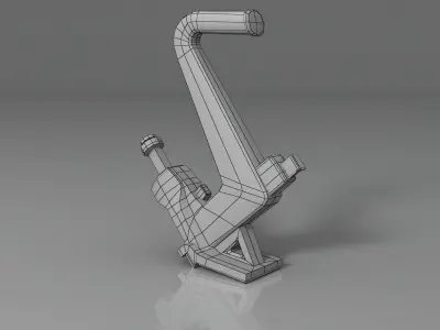 DEWALT Manual Flooring Cleat Nailer DWMFN-201 Low-poly 3D model