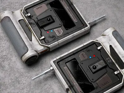 Sci-fi Remote Device 02 Low-poly 3D model