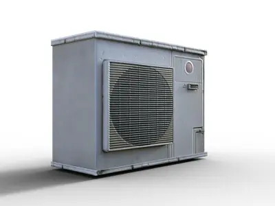 AC Window Free 3D model