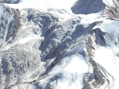 Mount Kazbek 5037 meters Georgia 3D model