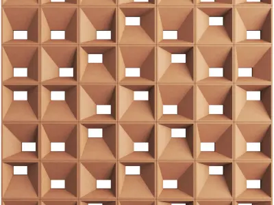 Alcazar tile blue print ceramics 3D model